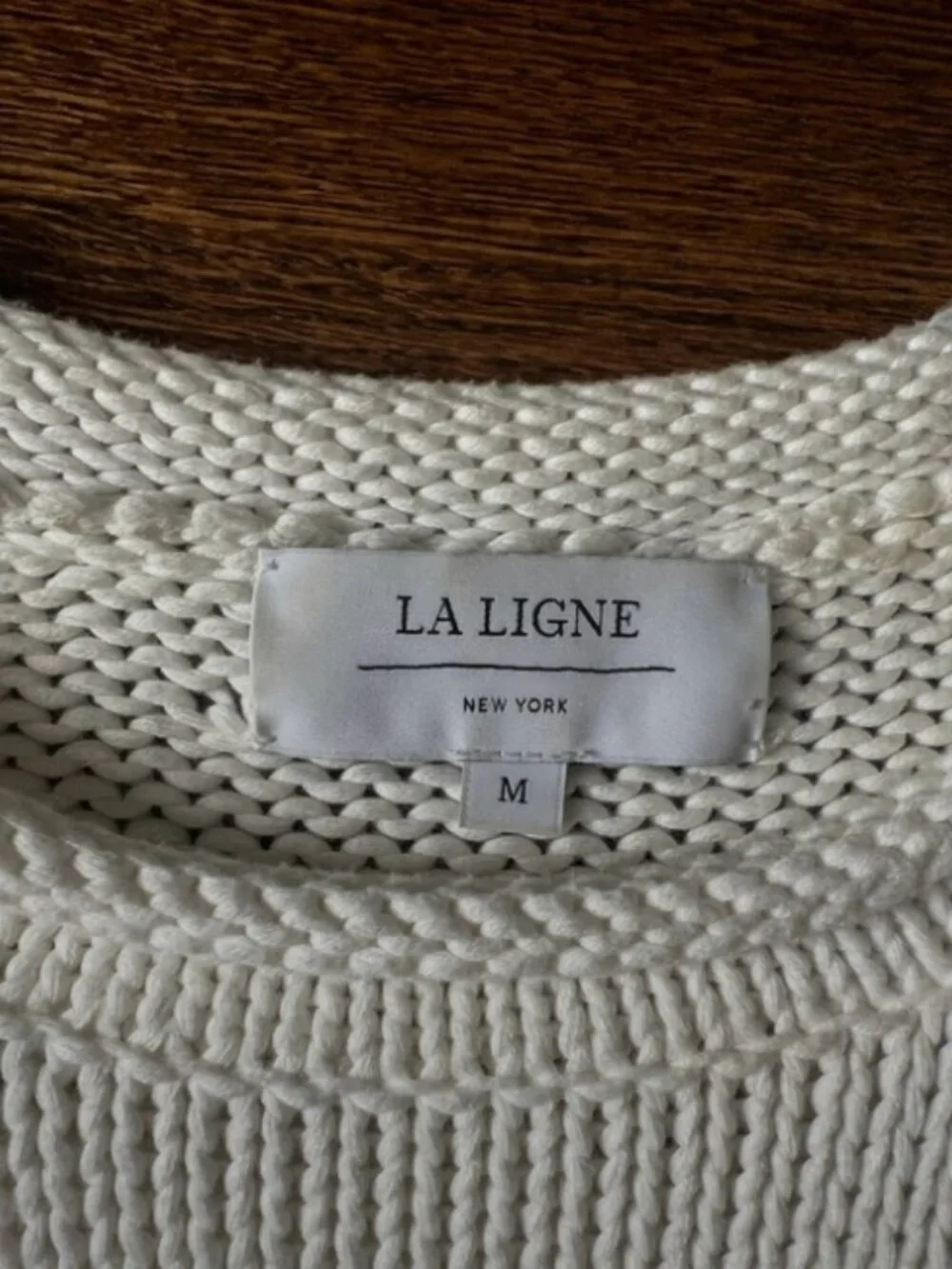 La Ligne Marina Sweater White/Navy Size M - Picture 2 of 4